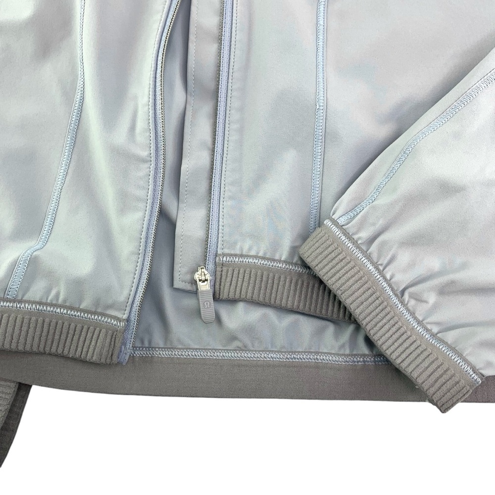 Lululemon Grey Blue Breeze In Full Zip Jacket - Picture 6 of 9